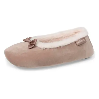 Chaussons Femme ballerines Beige imitation fourrure