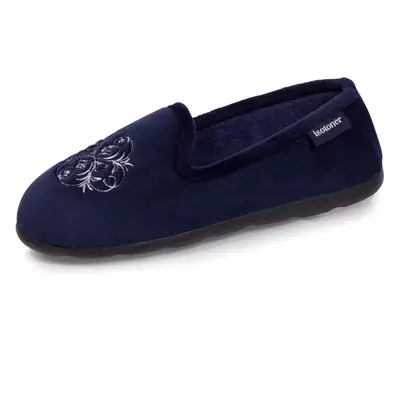 Chaussons charentaises Femme Marine blason