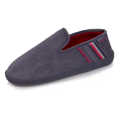 Chaussons charentaises Homme Marine chiné