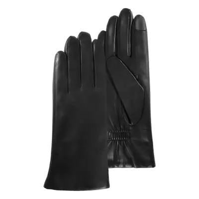 Gants Femme tactiles Cuir doublés Noir