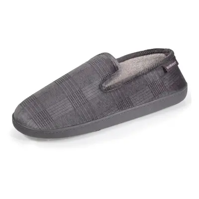 Chaussons charentaises Homme carreaux Gris