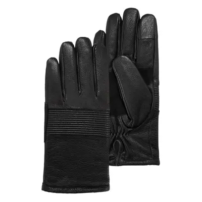 Gants homme spécial vélo en cuir de chèvre Noir