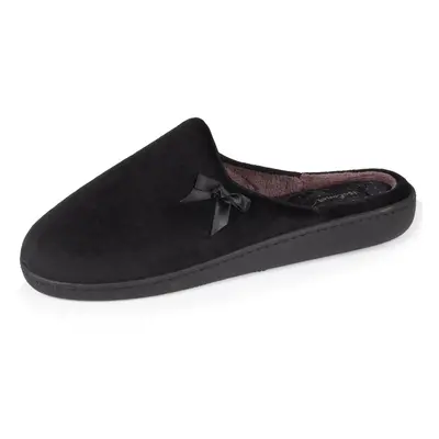 Chaussons mules Femme Noir Pois