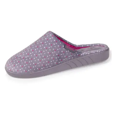 Chaussons mules Femme Pois Violet