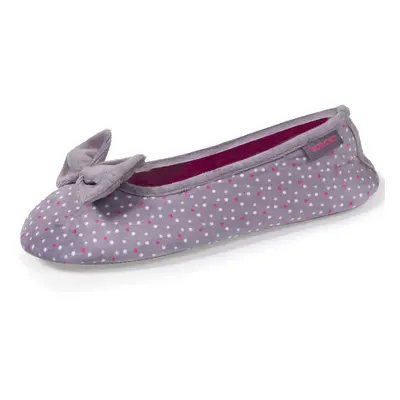 Chaussons ballerines Femme Pois Violet