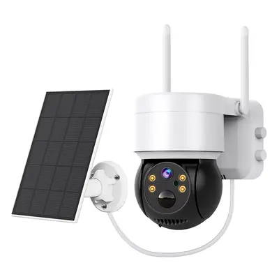 Caméra WiFi Hiseeu WTD512 1080P avec panneau solaire, zoom 5X, détection de mouvement PIR, audio