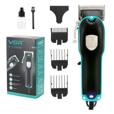 Tondeuse à cheveux électrique filaire VGR V-123 avec 4 peignes de guidage, tondeuse de coiffeur 