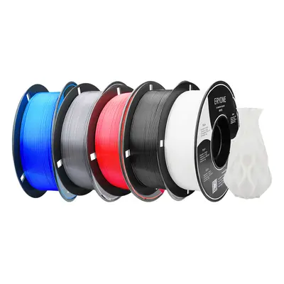 Filament d&#39;imprimante 3D ERYONE PLA 4 kg, tolérance 1,75 mm ± 0,03 mm (1 kg bleu 1 kg noir 1