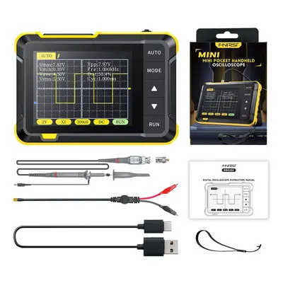 FNIRSI DSO152 Mini oscilloscope numérique portable avec sonde haute tension P6100, taux d&#39;éc