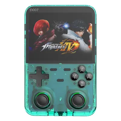 Console de jeu portable D007 Plus, 64 Go, bleu transparent