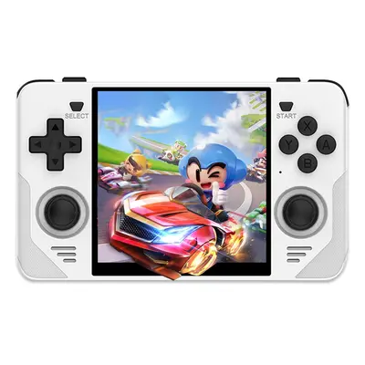 Console de jeu portable Powkiddy RGB30 Open Source Linux Carte TF 16 Go, WiFi 5G - Blanc