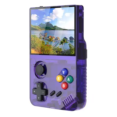 Console de jeu portable M19, écran HD de 3,5 pouces, carte TF de 64 Go - Violet