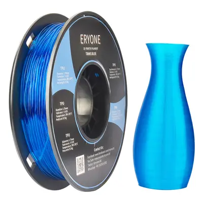 Filament ERYONE TPU pour imprimante 3D Tolérance 1,75 mm 0,03 mm 0,5 kg (1,1 LB) / Bobine - Bleu