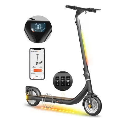 Atomi Alpha Scooter électrique 9 pouces 36V 10AH 650W moteur 25Km/h noir