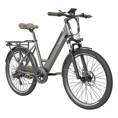 Vélo électrique de ville pas à pas F26 Pro 26&#39;&#39; gris