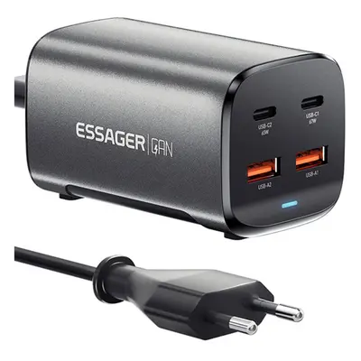 Chargeur de bureau ESSAGER 67W GaN prise UE