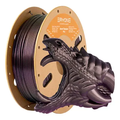 Filament pour imprimante 3D ERYONE Burnt Titanium PLA, 1 kg, rouge