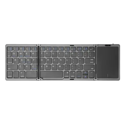 Clavier sans fil Bluetooth pliable rechargeable avec pavé tactile pour Windows, iOS, tablette An