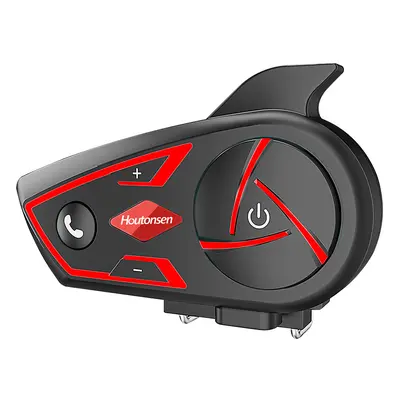 Casque de moto Houtonsen S3 casque Bluetooth, interphone 1000M, lumière ambiante RVB, étanche IP