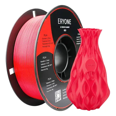 Filament ERYONE PLA pour imprimante 3D, tolérance 1,75 mm, 0,03 mm, 1 kg (2,2 LBS)/bobine - Roug