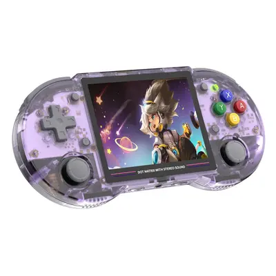 Console de jeu ANBERNIC RG353PS Carte TF 128 Go - Violet Transparent