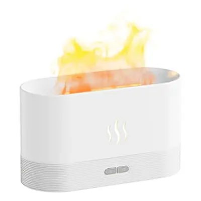 Diffuseur d&#39;aromathérapie Simulation Flame Mist Humidifier USB Ultrasonic Cool Mist Aroma Es