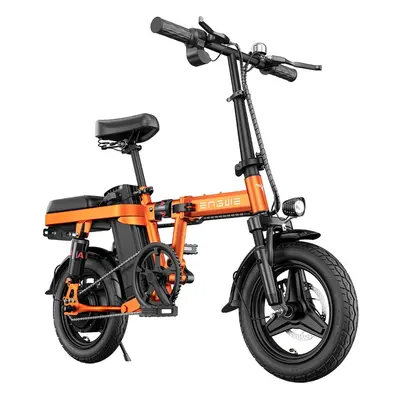 ENGWE T14 Vélo électrique pliant Pneu 14 pouces Moteur sans balais 250W Batterie 48V 10Ah Vitess