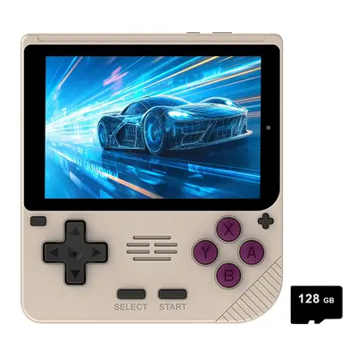 Console de jeu portable Powkiddy V10 128 Go Gris transparent