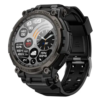 Montre connectée LOKMAT ATTACK MAX, écran de 1,53 pouces, appels Bluetooth, 100 modes sportifs, 