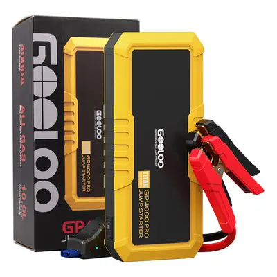 GOOLOO GP4000 PRO Jump Starter, batterie externe 26800mAh, crête 4000A, sortie 15V 10A DC, LED b