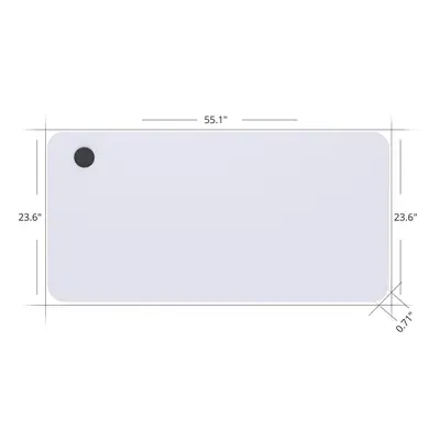 Plateau de table en MDF ACGAM 140 * 60 * 1,8 CM adapté au cadre de levage ACGAM - Blanc