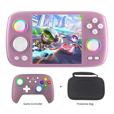 Console de jeu ANBERNIC RG Cube Carte TF 128 Go avec 4000 jeux Contrôleur de jeu violet RG P01 S