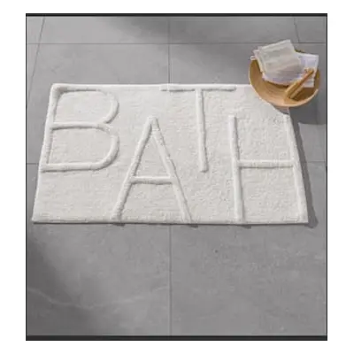 Tapis de bain coton recyclé - helline home - blanc