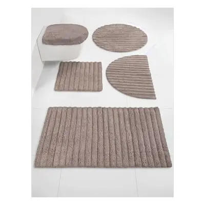 Tapis de bain en coton recyclé - helline home - gris