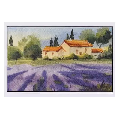 Paillasson pour intérieur et zone extérieure couverte - helline home - vert-violet