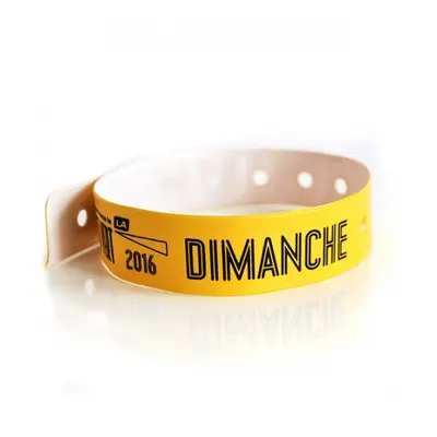 Bracelet événementiel express personnalisé en vinyle avec marquage 96 h