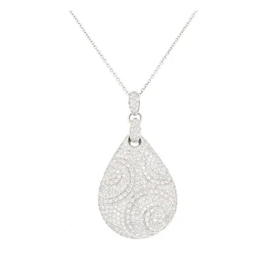 Collier diamants 2.47 carats or blanc 15.47g