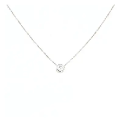 Collier diamant 0.33 carat or blanc 2.98g