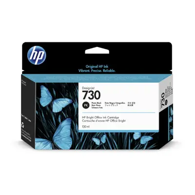 Cartouche d'encre HP 730 DesignJet , séries T1700 et T1700dr, noir photo, 130 ml