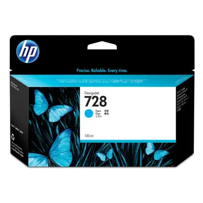 Cartouche d'encre HP 728 DesignJet , séries T730/T830 MFP, cyan, 130 ml