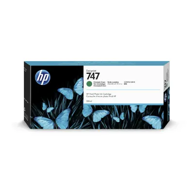 Cartouche d'encre HP 747 DesignJet , vert chromatique, 300 ml