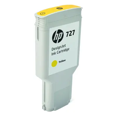 Cartouche d'encre HP 727 DesignJet encre, séries T930/T1530/T2530 MFP, jaune, 300 ml