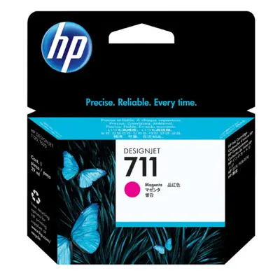 Cartouche d'encre HP 711 DesignJet séries T120/T520, magenta, 29 ml