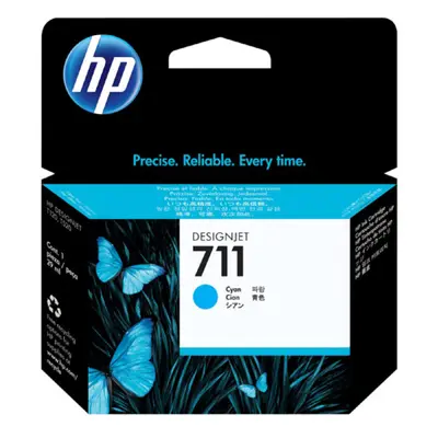 Cartouche d'encre HP 711 DesignJet - séries T120/T520, cyan, 29 ml