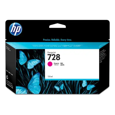 Cartouche d'encre HP 728 DesignJet , séries T730/T830 MFP, magenta, 130 ml