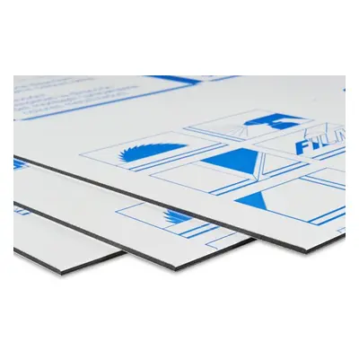 Panneau sandwich aluminium DiLite Standard Blanc épaisseur 3mm 1250 mm x 2300 mm