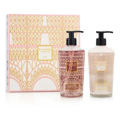 Coffret Cadeau Paris Lotion Corps & Mains Et Gel Lavant Mains 2 X 350ml - Baobab Collection