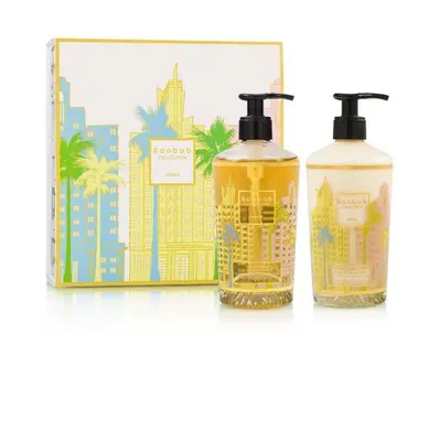 Coffret Cadeau Miami Lotion Corps & Mains Et Gel Douche 2 X 350ml - Baobab Collection