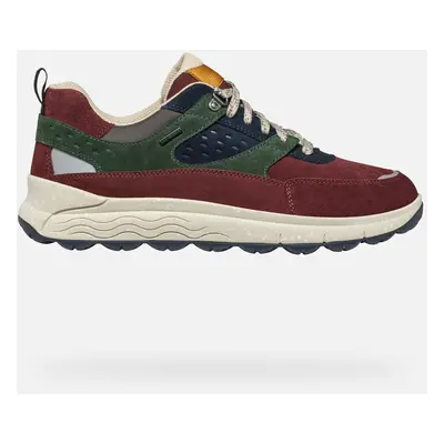 GEOX Spherica 4x4 Abx Homme Bordeaux/vert Foncé