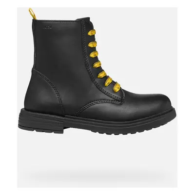 GEOX Eclair Fille Noir/jaune